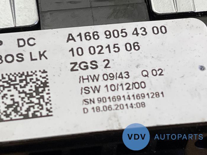 Commutateur combi vitres Mercedes B-Klasse