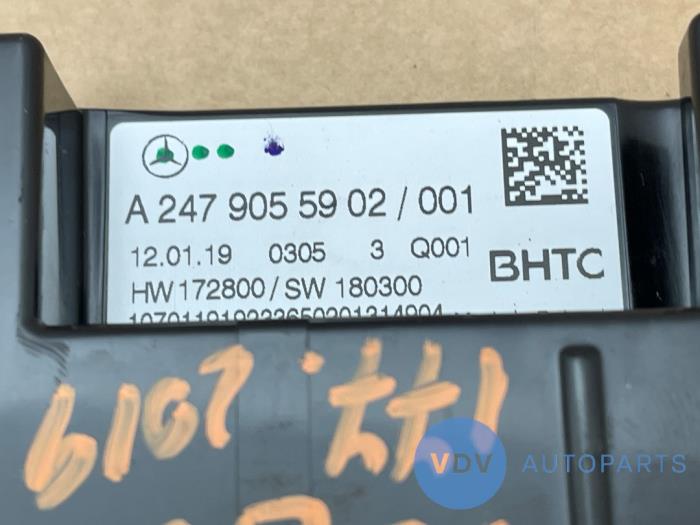 Panel de control de calefacción Mercedes A-Klasse