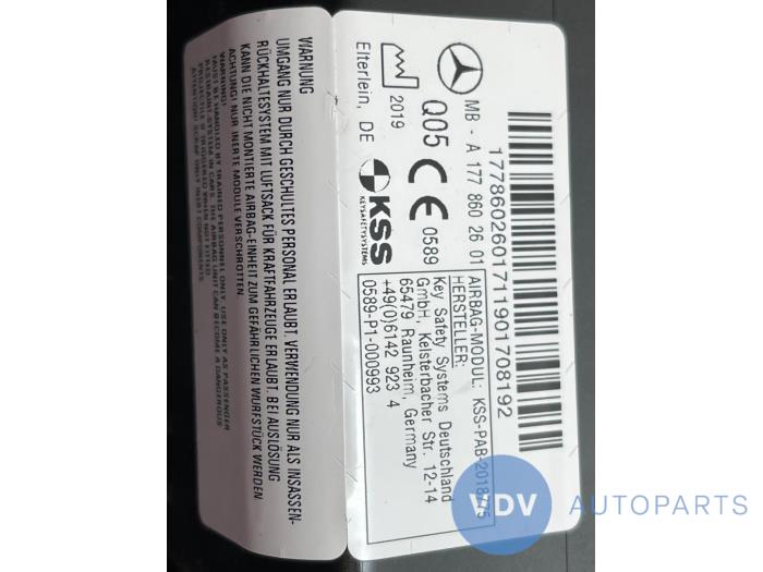 Right airbag (dashboard) Mercedes A-Klasse