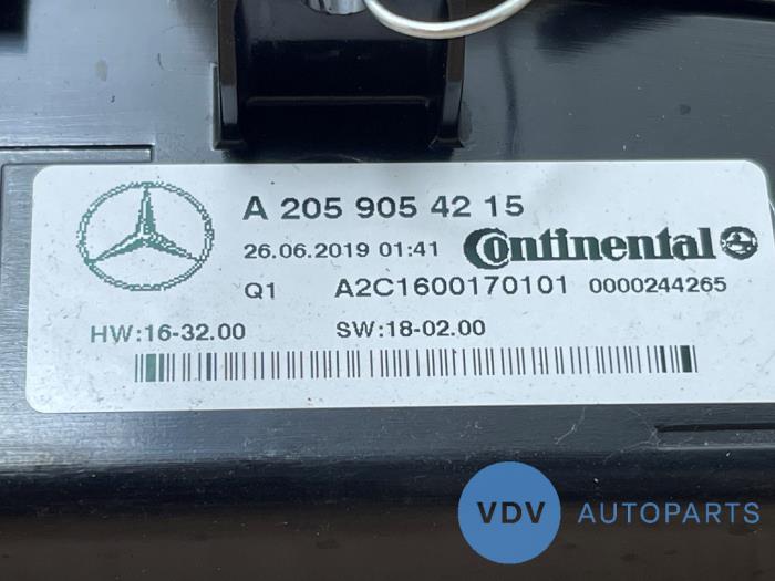 Panneau de commandes chauffage Mercedes C-Klasse
