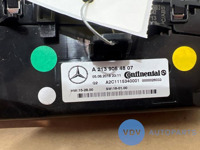 Panneau de commandes chauffage Mercedes E-Klasse