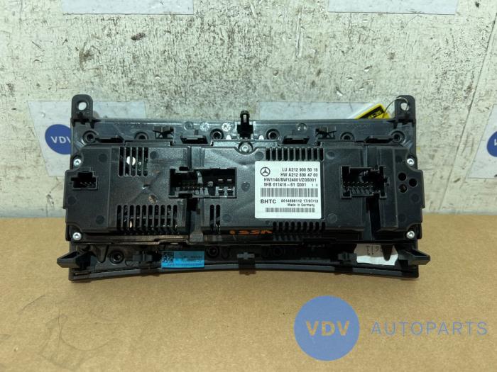 Panneau de commandes chauffage Mercedes E-Klasse
