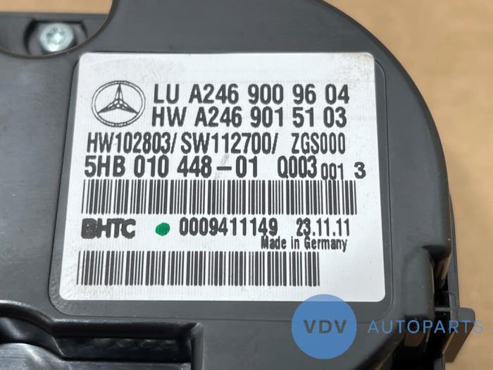 Heater control panel Mercedes B-Klasse