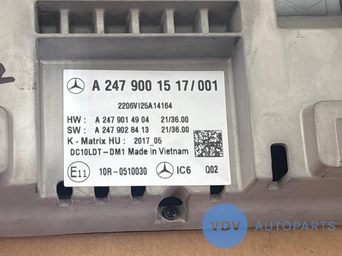 Affichage navigation Mercedes GLB-Klasse