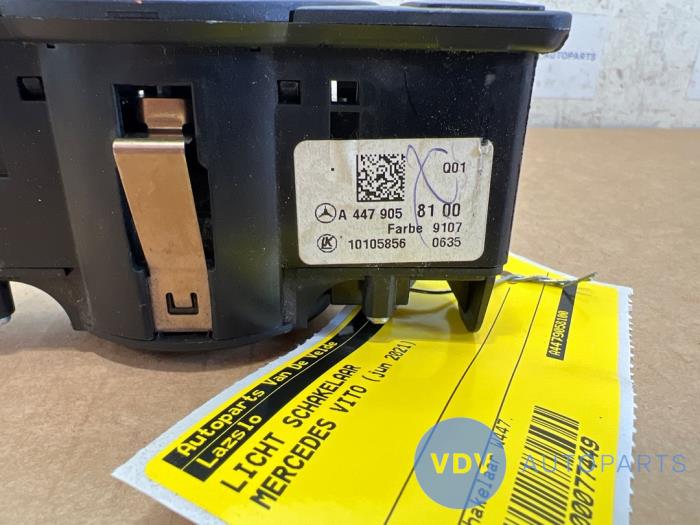 Light switch Mercedes Vito