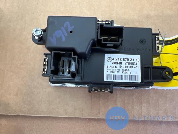 Heater resistor Mercedes E-Klasse