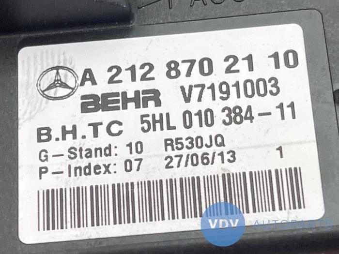 Heater resistor Mercedes E-Klasse