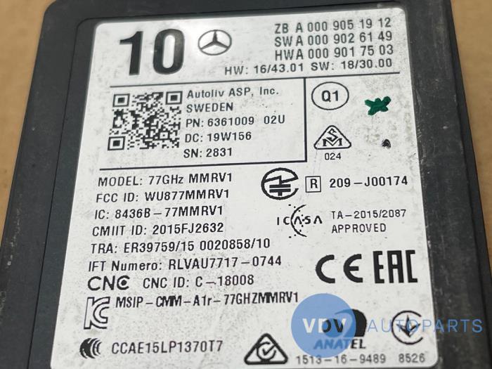 Radar sensor Mercedes C-Klasse