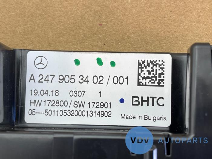 Panneau de commandes chauffage Mercedes A-Klasse