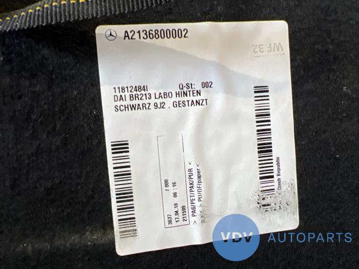 Boot mat Mercedes E-Klasse