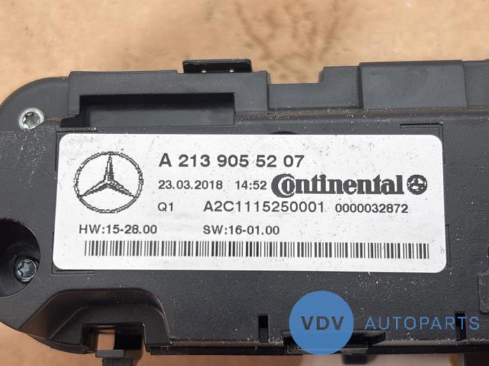Panneau de commandes chauffage Mercedes E-Klasse