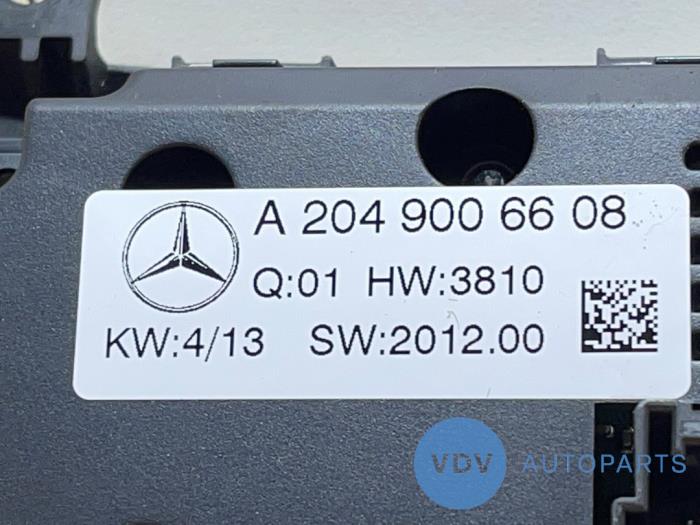Panneau de commandes chauffage Mercedes CLS-Klasse