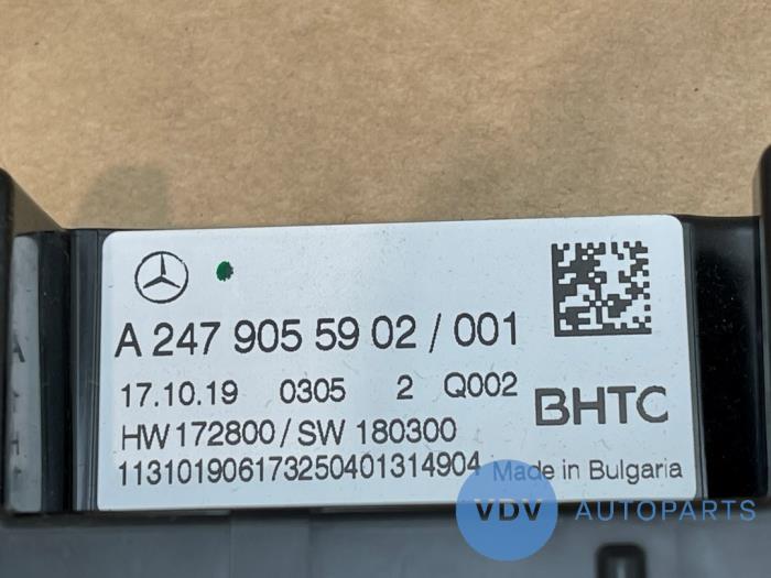 Panel de control de calefacción Mercedes CLA