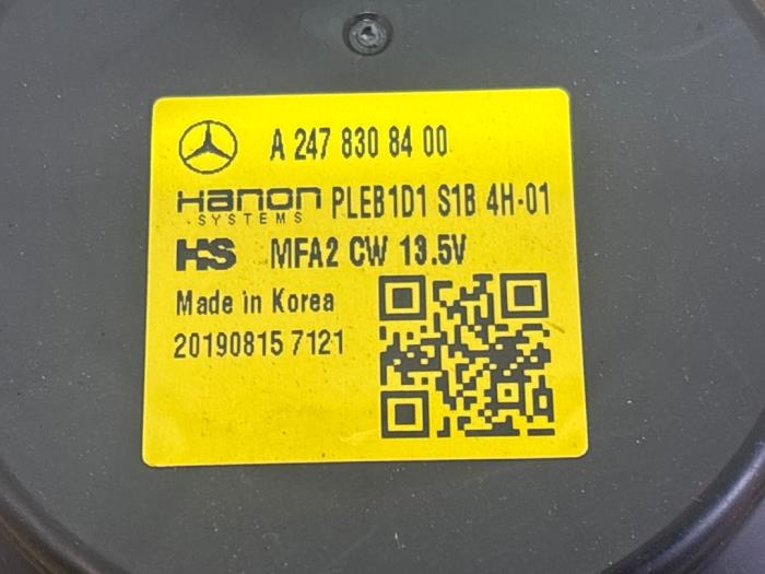 Motor de ventilador de calefactor Mercedes CLA
