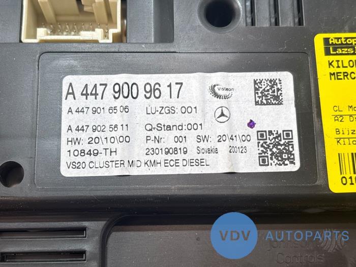 Odometer KM Mercedes Vito