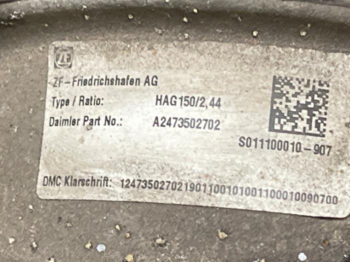 Mechanizm róznicowy tyl Mercedes B-Klasse