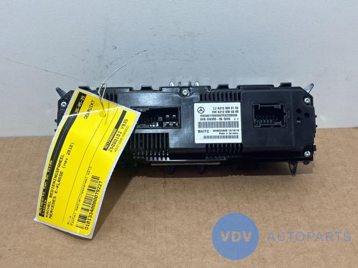 Panneau de commandes chauffage Mercedes E-Klasse