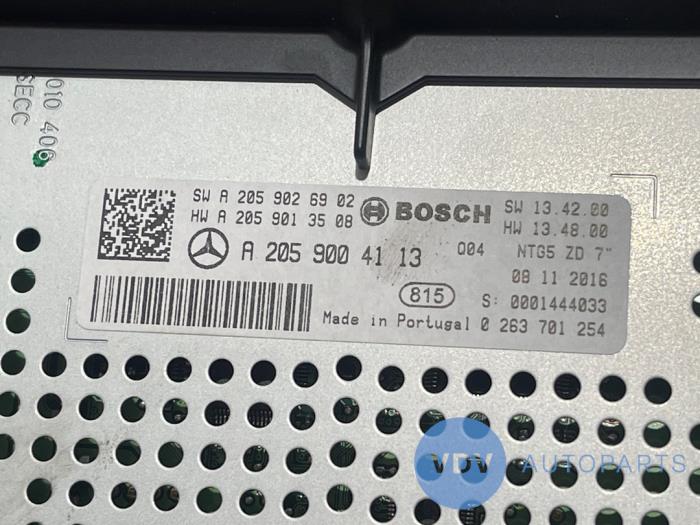 Navigation display Mercedes C-Klasse