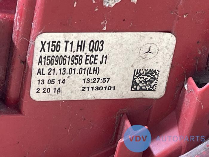 Taillight, left Mercedes GLA