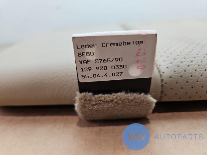 Rear bench seat backrest Mercedes SL