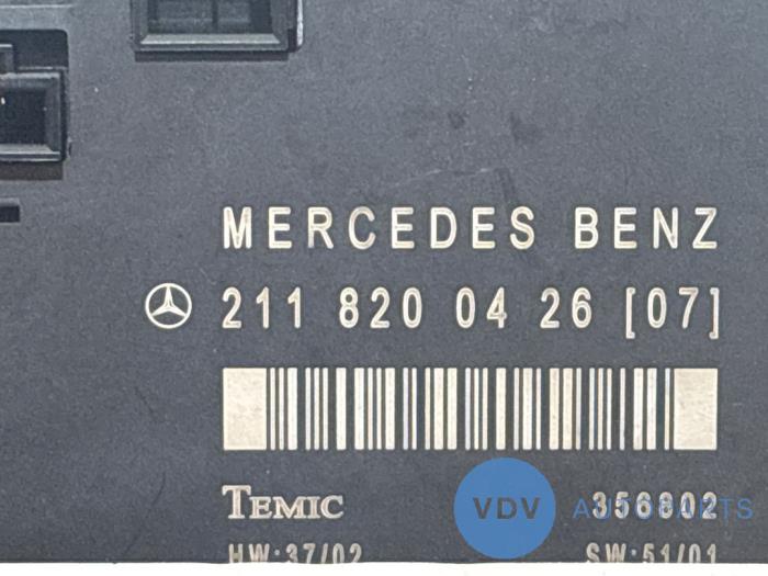 Central door locking module Mercedes E-Klasse