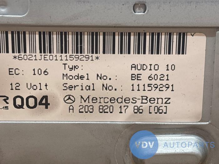 Radio Mercedes C-Klasse