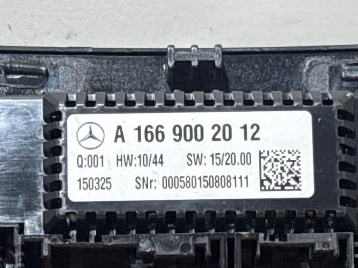 Panneau de commandes chauffage Mercedes GLE