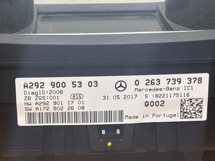 Tacho - Kombiinstrument KM Mercedes GLE