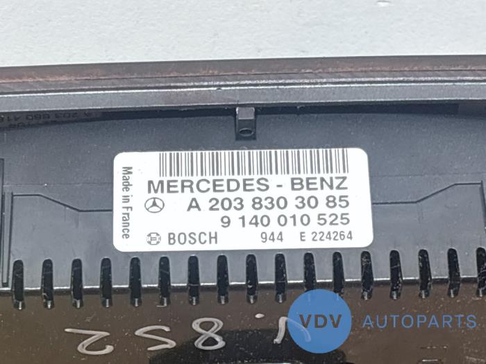 Panel de control de calefacción Mercedes C-Klasse