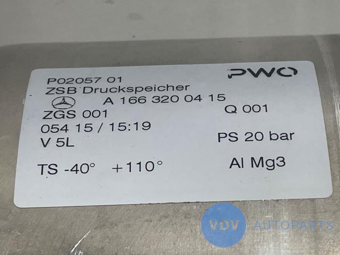 Zbiornik powietrza Mercedes GLE