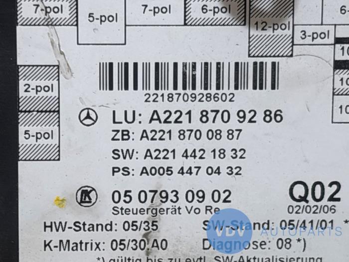 Module confort Mercedes S-Klasse