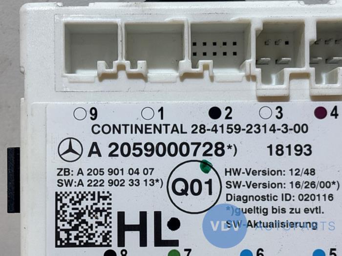Module verrouillage central des portes Mercedes C-Klasse