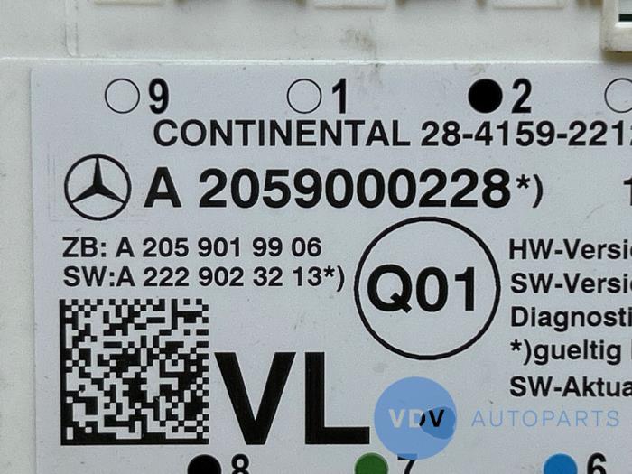 Module verrouillage central des portes Mercedes C-Klasse