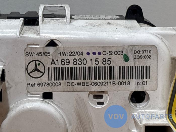 Panneau de commandes chauffage Mercedes B-Klasse