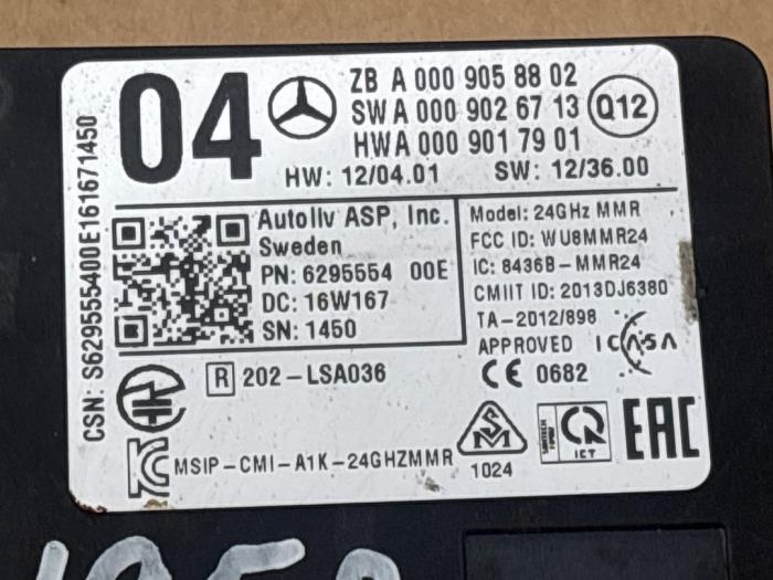 Radar sensor Mercedes E-Klasse