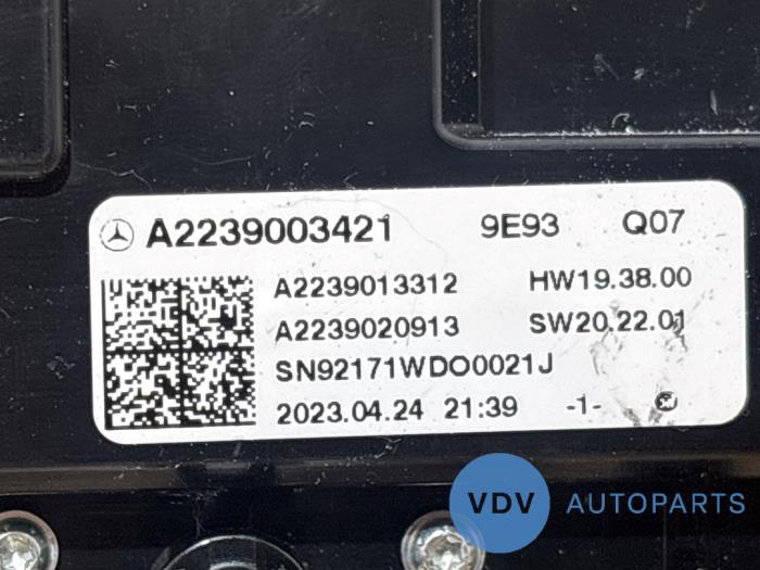 Interruptor de ajuste de asiento Mercedes EQS