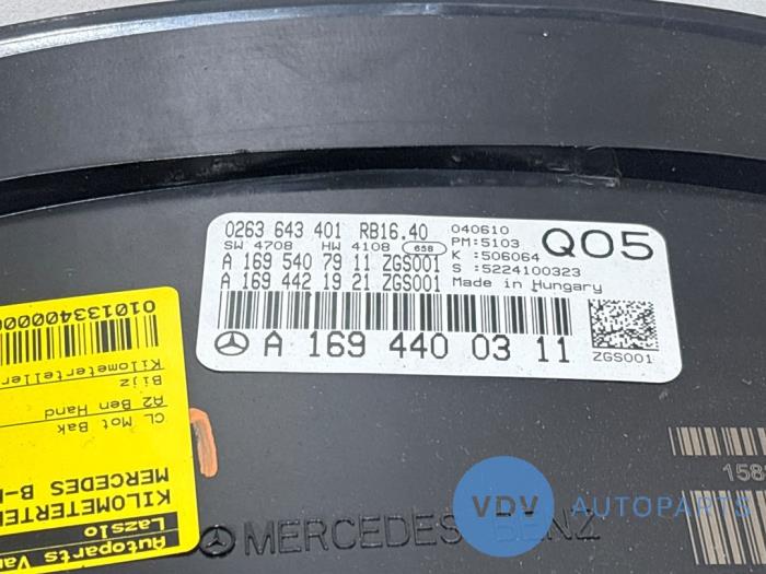 Kilometerteller KM Mercedes B-Klasse