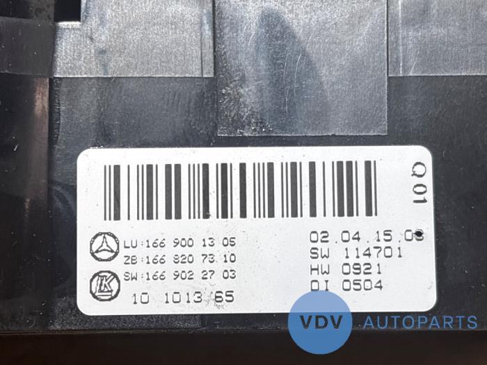 Panneau de commandes chauffage Mercedes GLE