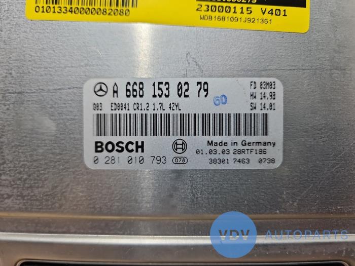 Engine management computer Mercedes A-Klasse