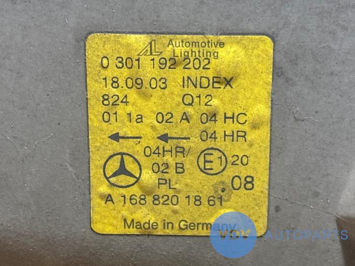 Koplamp rechts Mercedes A-Klasse