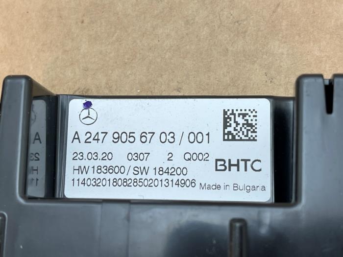 Panel sterowania nagrzewnicy Mercedes CLA