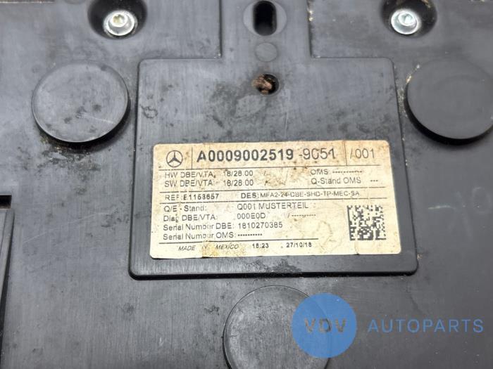 Oswietlenie wewnetrzne przód Mercedes A-Klasse