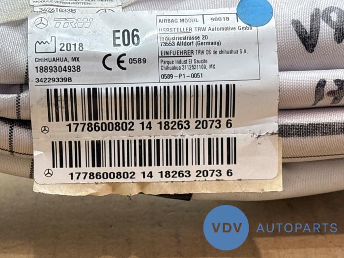 Airbag plafond gauche Mercedes A-Klasse