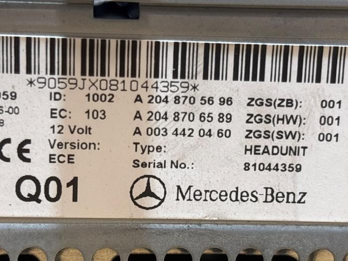 Radio Mercedes C-Klasse
