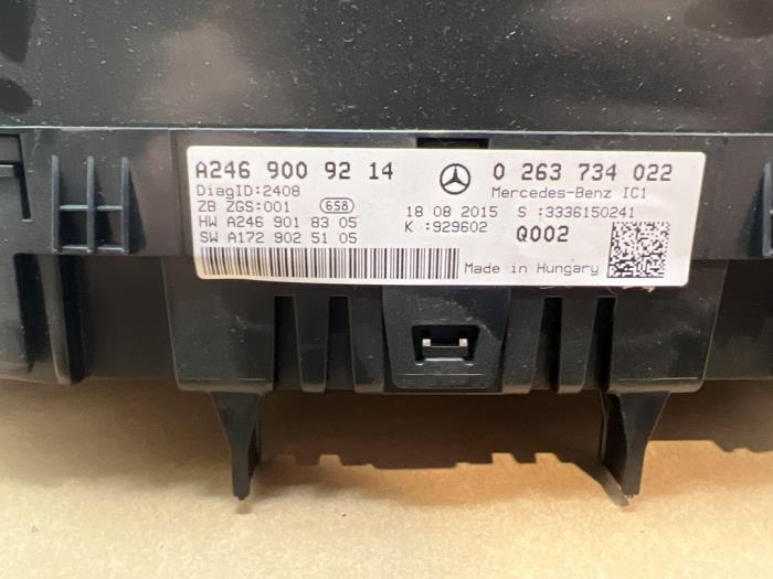 Compteur kilométrique KM Mercedes B-Klasse