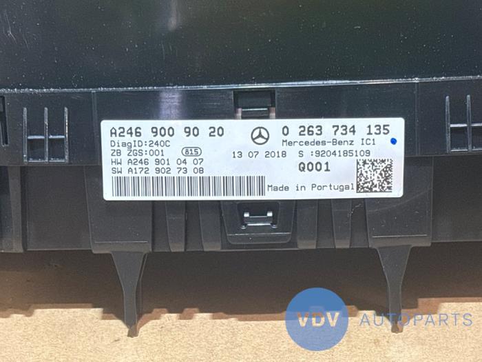 Odometer KM Mercedes B-Klasse