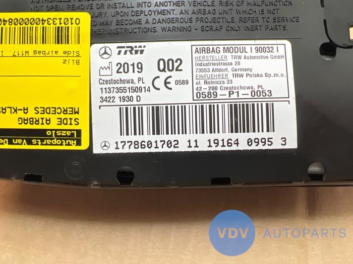 Airbag latéral Mercedes A-Klasse