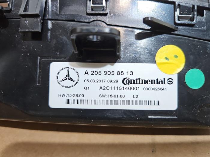 Panel de control de calefacción Mercedes GLC-Klasse