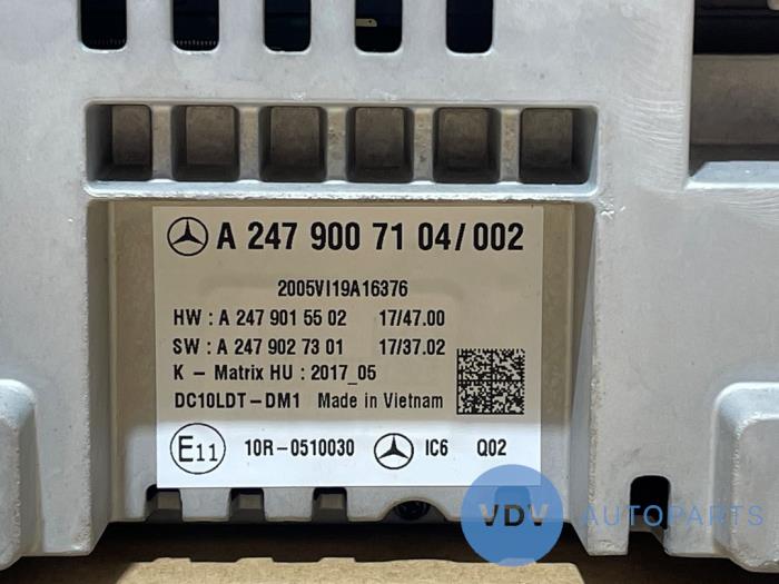 Navigation display Mercedes GLA