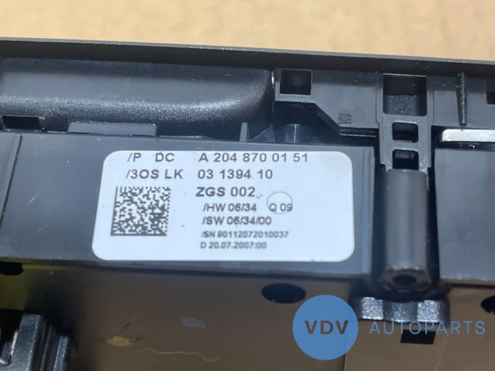 Multi-functional window switch Mercedes E-Klasse